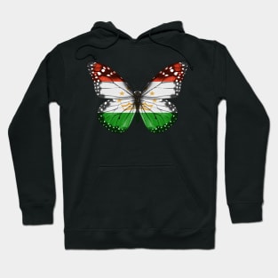 Tajikistani Flag  Butterfly - Gift for Tajikistani From Tajikistan Hoodie